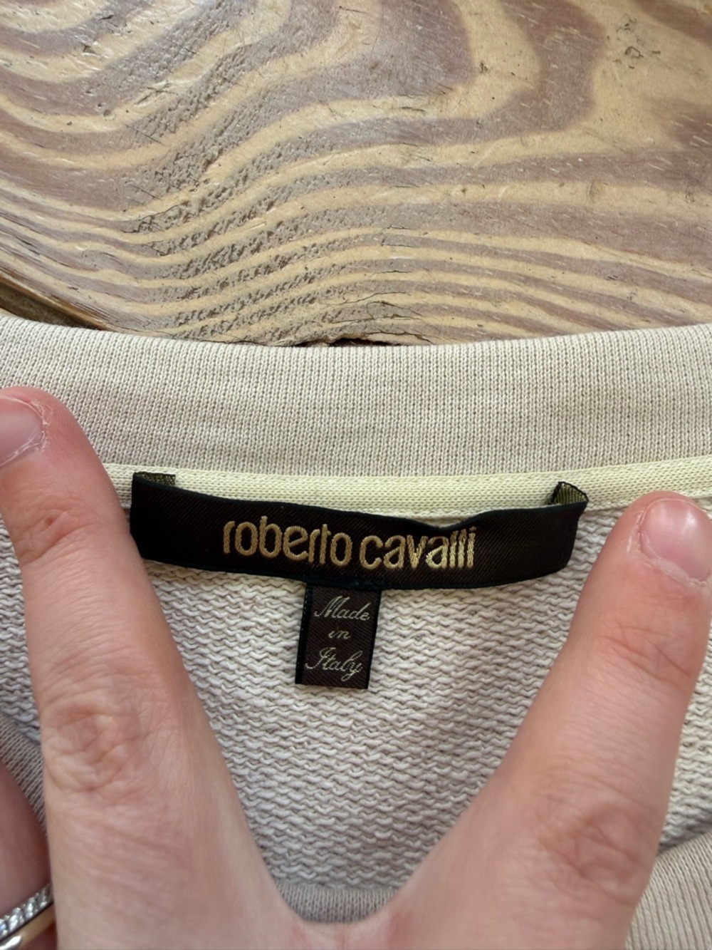 Roberto Cavalli palm tree crewneck size xl - Picture 3 of 4